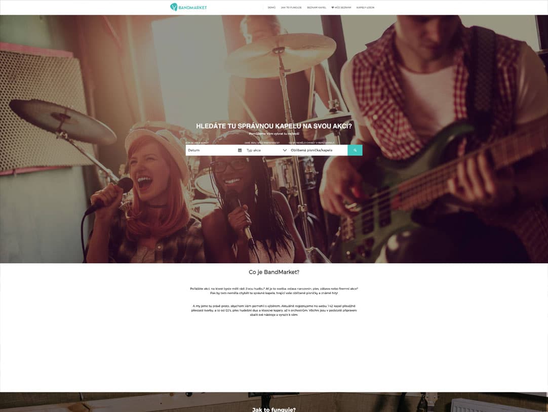 An image of the Bandmarket project.